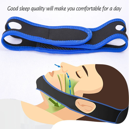 Adjustable Anti-Snoring Chin Strap for Sleep Apnea Relief – Comfortable Sleep Aid for Better Sleep Quality 2