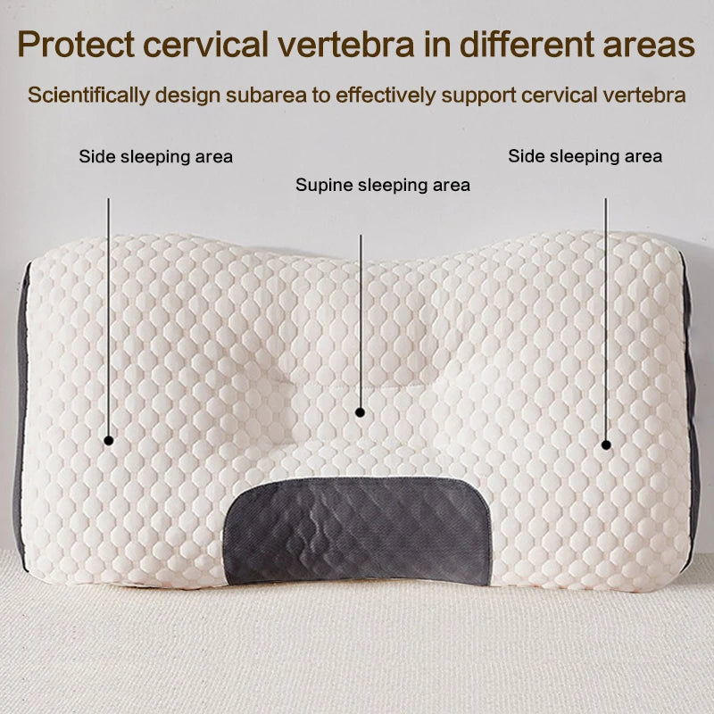 Cervical Orthopedic Neck Pillow – Adjustable Height Soybean Fiber Massage Pillow for Neck Pain Relief 1
