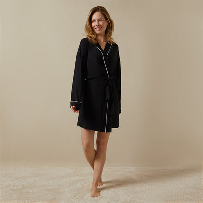 Aura Black Kimono