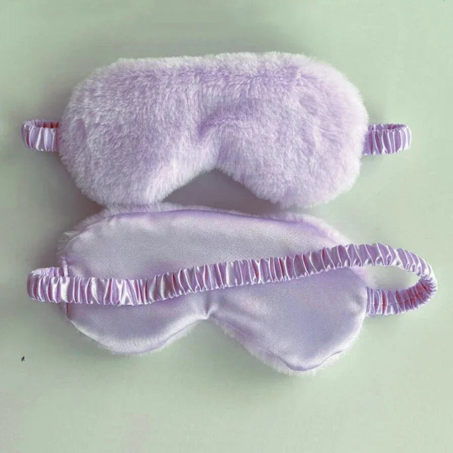 Plush Sleeping Mask for Comfort and Naps – Cute Love Cloud Design, Soft Eye Mask for Sleep and Travel 11
