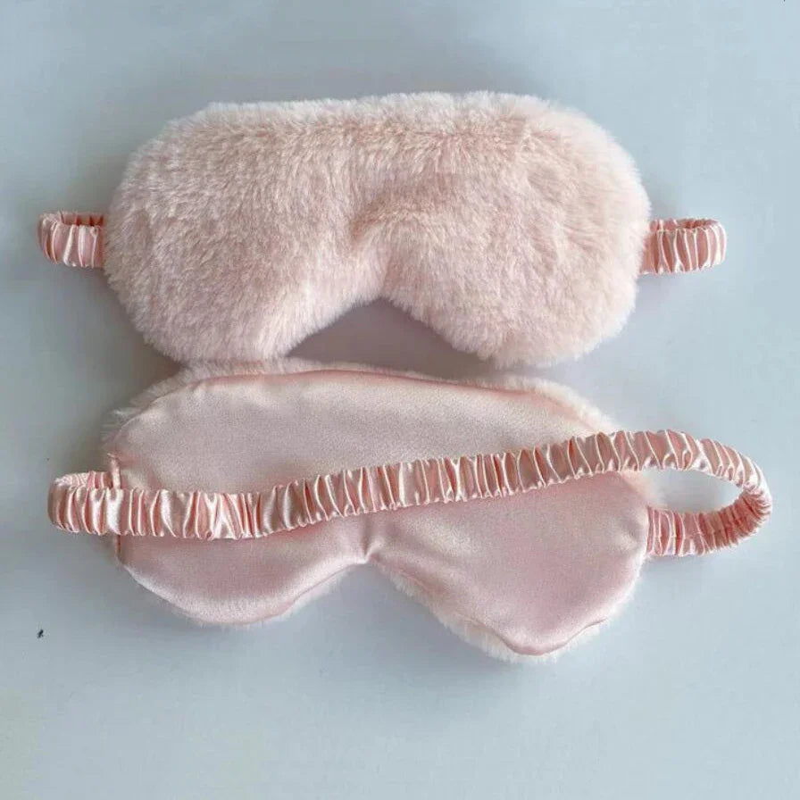 Plush Sleeping Mask for Comfort and Naps – Cute Love Cloud Design, Soft Eye Mask for Sleep and Travel 3