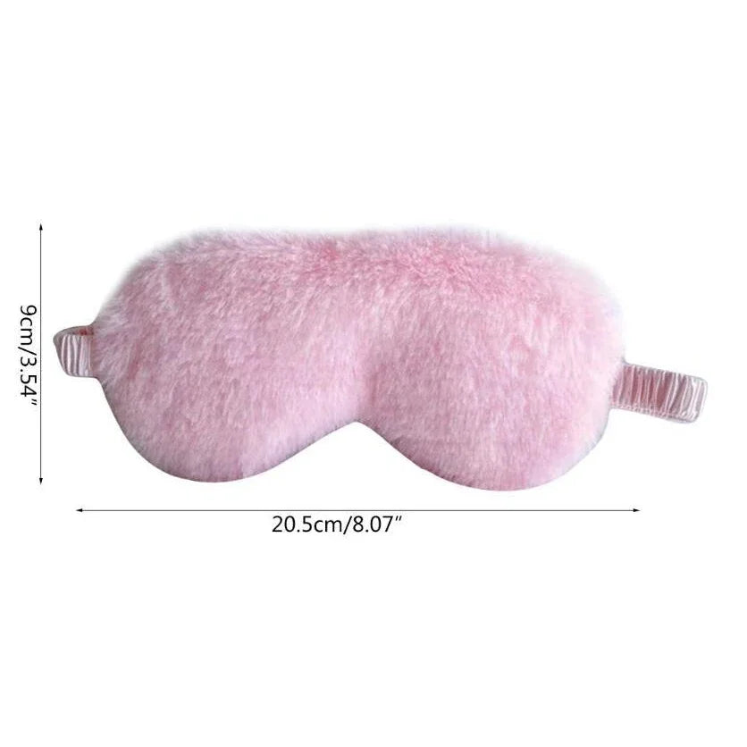 Plush Sleeping Mask for Comfort and Naps – Cute Love Cloud Design, Soft Eye Mask for Sleep and Travel 4