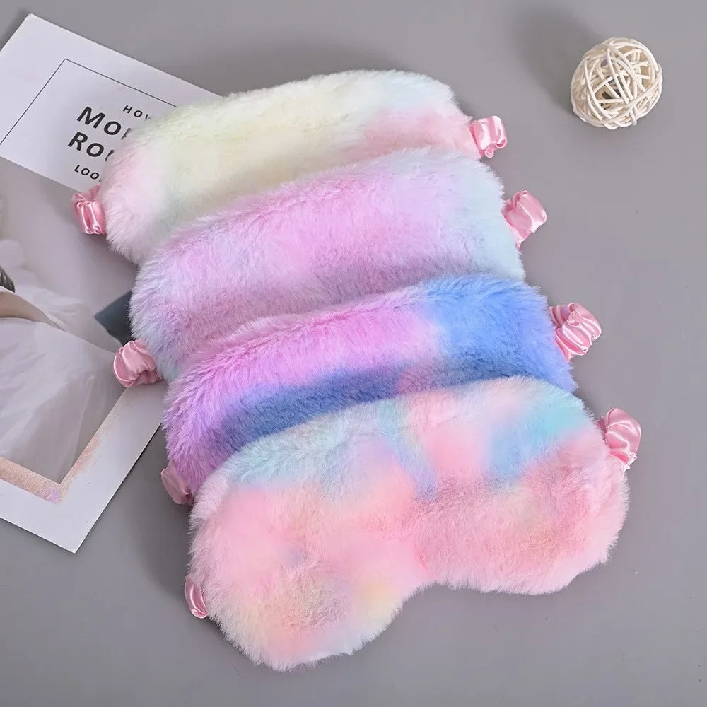 Plush Sleeping Mask for Comfort and Naps – Cute Love Cloud Design, Soft Eye Mask for Sleep and Travel 5