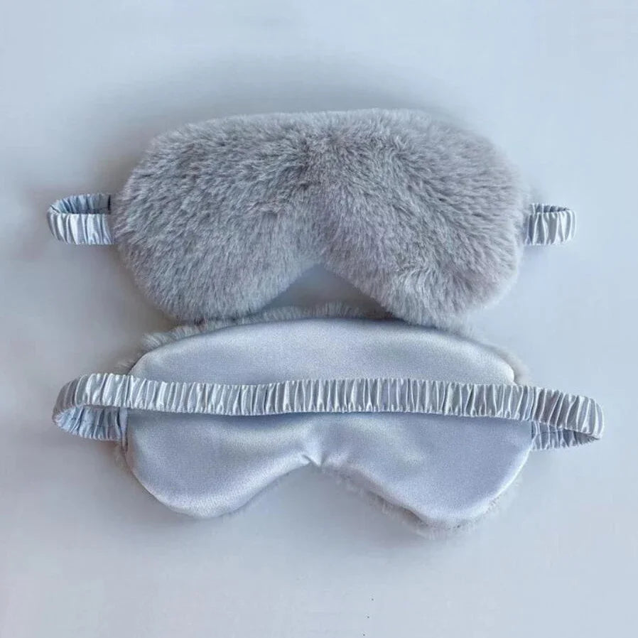 Plush Sleeping Mask for Comfort and Naps – Cute Love Cloud Design, Soft Eye Mask for Sleep and Travel 7