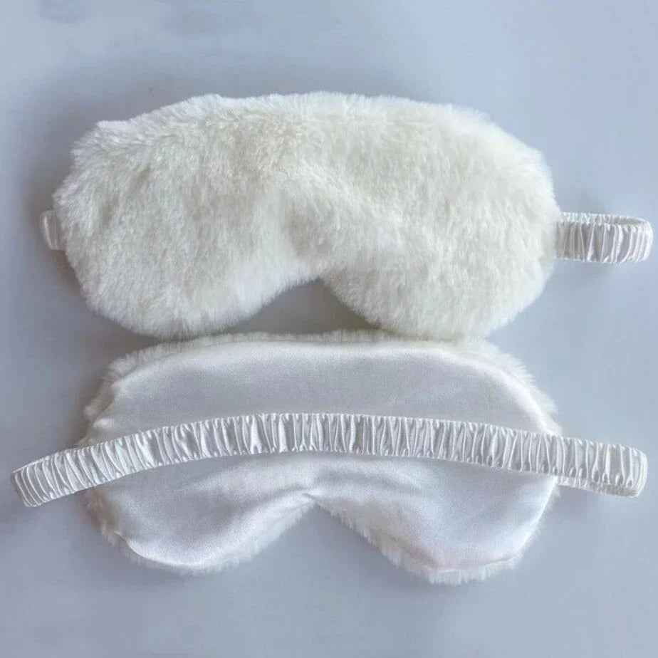 Plush Sleeping Mask for Comfort and Naps – Cute Love Cloud Design, Soft Eye Mask for Sleep and Travel 9