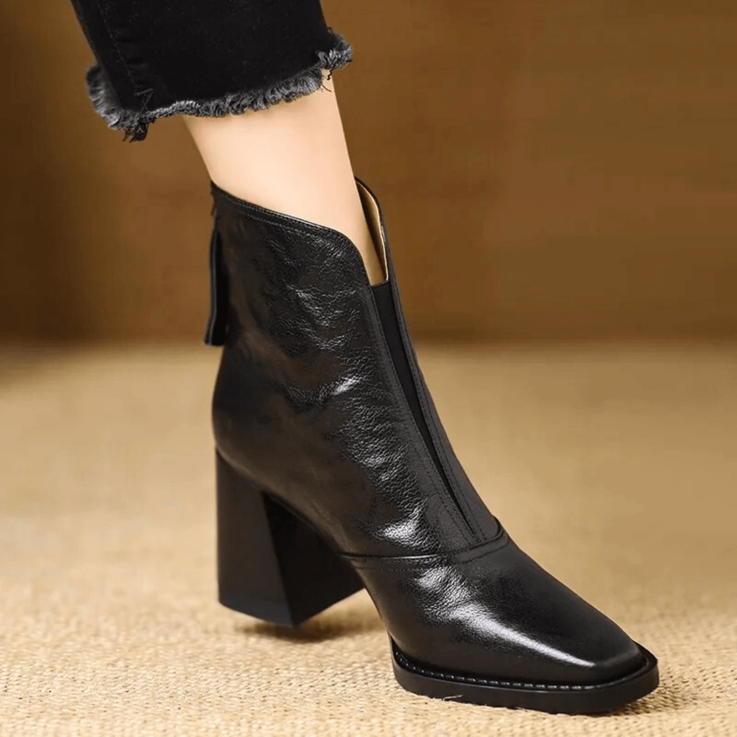 Rosa Black Ankle Boots